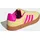 adidas VL Court 3.0 Powder Yellow / Shock Pink / Gold Metallic 40 2/3