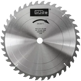 Güde - Kreissägeblatt HM 400x30x40Z (Hartmetall Brennholzsägeblatt 400x30, 40 Zähne)
