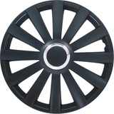 Autostyle AUTO-STYLE Satz Radzierblenden Spyder Schwarz + Chrom Ringe