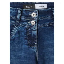 Cecil Slim Leg Jeansshorts Blau 33