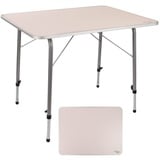 Aktive Klapptisch Höhenverstellbar 80x60x 50-69 cm, - White - One Size