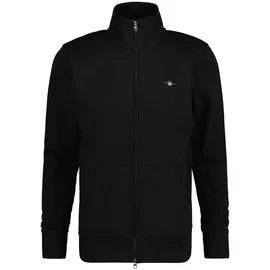 GANT Regular Shield Full Zip Sweatjacke Herren Schwarz XXL
