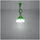 Sollux Lighting Diego 5-flg. E27 25 cm grün Kunststoff