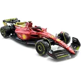 BBURAGO 18-36832 - Modellauto Ferrari F1-75 Sainz #55 Monza-Ausführung rot/gelb 1:43