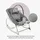 MOMI LAPIS für Babys bis 12 kg, Batteriebetrieb, 3-Punkt-Sicherheitsgurt, Bügel und 2 Spielzeuge, 3-fach verstellbare Rückenlehne, 8 Melodien, 3 Vibrationsmodi