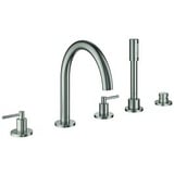 GROHE Atrio 5-Loch-Wannen-Kombination 29407DC0 mit Hebelgriff, supersteel