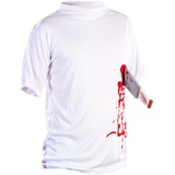 Halloween T-Shirt "Machete in der Brust", Gr. S