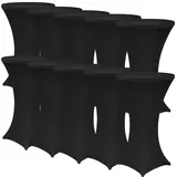 nyvi Stehtischhusse NYVIGala - Elastische Stretchhusse für Stehtische & Bistrotische Farbe:Schwarz;Größe:Ø 70-75 cm - 10er Set