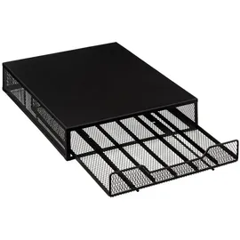 5five simply smart Kapselständer X60 mit Schublade 26 x 6,5 x 34,8 cm Schwarz