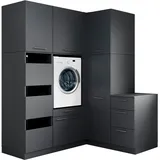 laundreezy Mehrzweckschrank-Set 186 x 238 x 68 cm Grau