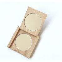 Cebra ethical skincare Makeup Kosmetik Spiegel kompakt aus Holz mit Vergrößerungsspiegel...