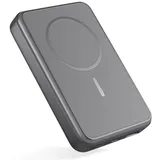 Epico Mag+ Aluminium Power Bank 10.000mAh (10000 mAh, 37 Wh), Powerbank, Grau
