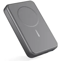 Epico Mag+ Aluminium Power Bank 10.000mAh (10000 mAh, 37 Wh), Powerbank, Grau