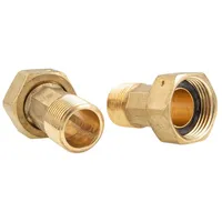 Schlösser Armaturen JS Wasserzähler Verschraubungen 2 Zoll Überwurfmutter x 1 1/2 Zoll AG - 2-er Set