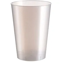 900 Mehrweg Becher perlweiss transparent Plastikbecher 230ml Wiederverwendbar bunt