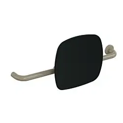 Hewi 801 Rückenstütze 801.51.9263R86 Wandabstand 150mm, Ausführung rechts, Lehne tiefschwarz, sand