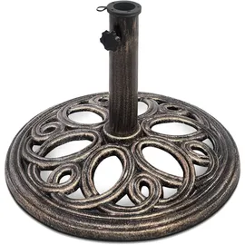 Costway Schirmständer Gusseisen 38/48 mm Bronze