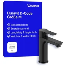 Duravit D-Code Einhandmischer Schwarz Matt