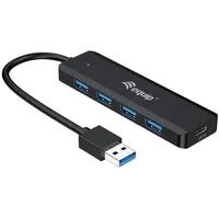 Equip 128959 4-Port-USB-3.2 Gen 1-Hub und Adapter für USB-C