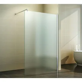 FA-Bausysteme Walk-In Duschabtrennung Komplettdusche 110 x 200 cm Vollsatiniert 10 mm NANO Glas