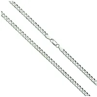 Vivance Collierkettchen 925-/ Sterling Silber rhod. Panzerkette weiß 55cm