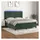 vidaXL Boxspringbett 180 x 200 cm Dunkelgrün