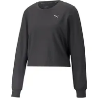 Puma Damen Shirt STUDIO YOGINI TREND SWEATS, Puma Black XL