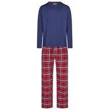Phil & Co. Berlin Pyjama Flanell Blau/Rot M