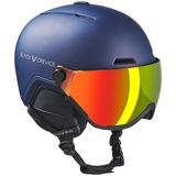 Black Crevice Skihelm Davos mit Visier, blau, M (56-58 cm)