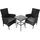 MONSTER SHOP Bistroset 7-tlg. Schwarz