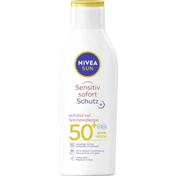 NIVEA SUN Sensitive Sofort Schutz Sonnenallergie Sonnenmilch  LSF50+