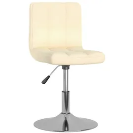 vidaXL Esszimmerstühle 2 Stk. Drehbar Creme Stoff