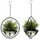 DanDiBo Ambiente Blumenampel 53 x 53 x 53 cm Silber