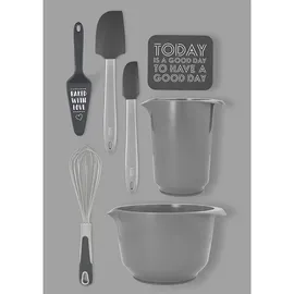 RBV Birkmann Birkmann, Rühr- und Servierschüssel, 0,75 Liter, kratzfest, standfest, nachhaltig, grau,