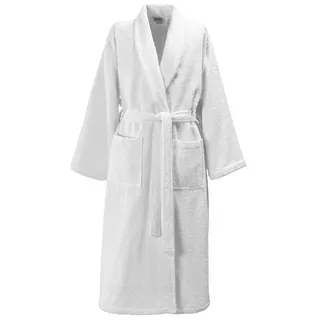 De Witte Lietaer Unisex-Bademantel Unisex Bademantel, Baumwolle, Schalkragen, Gürtel, Baumwolle Frottee Qualität weiß S