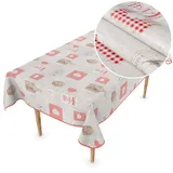ANRO Wachstuch Tischdecke abwaschbar Wachstischdecke Plastik-Tischdecke Meterware eckig rund oval Küche 160x100cm