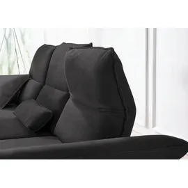 W.Schillig Eckcouch Mikrofaser 3-Sitzer Grau