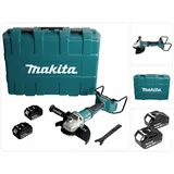 Makita DGA 900 GKX2 Akku Winkelschleifer 36V ( 2x18V ) 230mm Brushless + 2x Akku 6,0Ah + Ezynut + (230 mm)