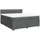 vidaXL Boxspringbett 180 x 200 cm Dunkelgrau