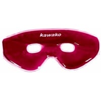 original kawako Gel Augenmaske/Migränemaske mit lang anhaltender Kühlung/Wärme, Farbe:weinrot