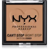 NYX Professional Makeup Can't Stop Won't Stop Mattifying Powder mattierendes Puder Farbton 07 Caramel 6 g