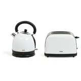 LIVOO weißes Set aus Wasserkocher und Toaster - dod136w - livoo