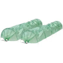 ECD Germany 2x Folientunnel Pflanztunnel 300x55x35 cm Gartenzubehör, Gartenpflege