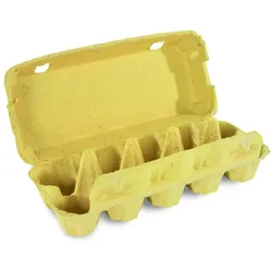 VEPATIM 154x Eierverpackungen für 10 Eier uni gelb . für S M L