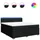 vidaXL Boxspringbett 180 x 200 cm Schwarz