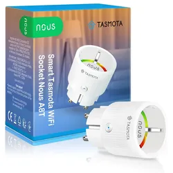 Nous, Smarte Steckdose A8T, ESP32, 4MB Flash, Tasmota, WLAN, IP20, Energiemessung, Matter / MQTT