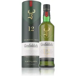 Glenfiddich 12 Years Whisky 40% Vol. 0,7l in Geschenkbox
