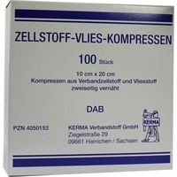 KERMA Verbandstoff GmbH ZELLSTOFF VLIES-KOMPRESSEN 10CMX20CM UNSTERIL