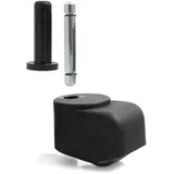 Design61 Walzenrolle Möbelrolle Möbelrollen Möbel Bodenschutz Rolle Lenkrolle Gummirolle mit Stift und Hülse