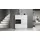 Vladon Highboard 103 x 123 x 37,5 cm Schwarz Hochglanz